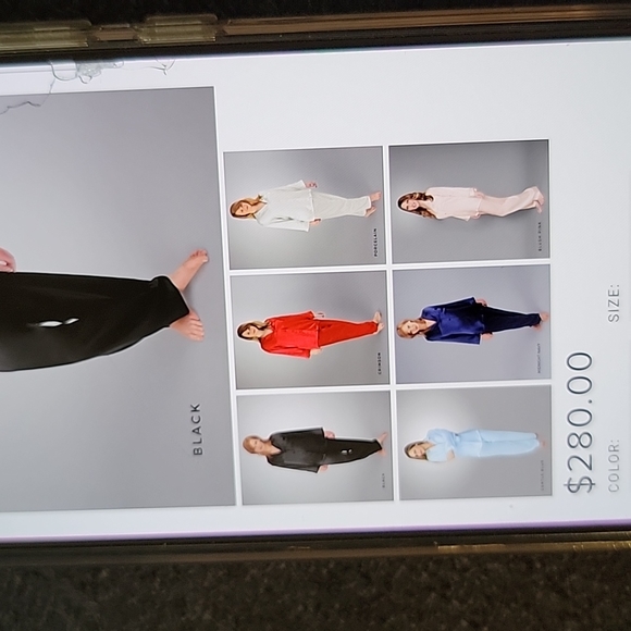 Linda Hartman Classic Silk Pajama Top - Picture 7 of 7